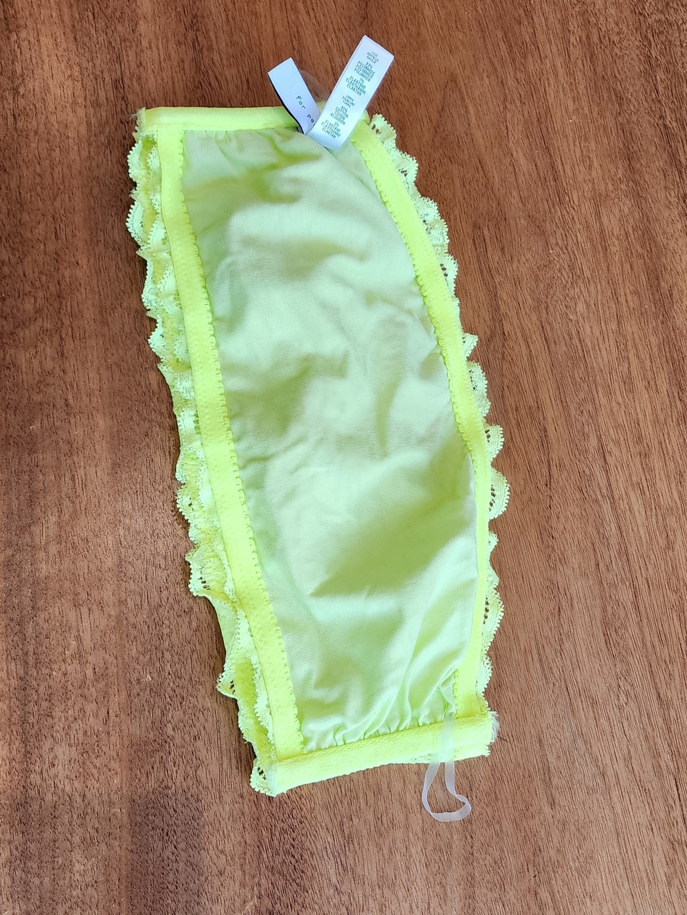Cosabella Never Say Never Flirtie Bandeau Lace Bra Neon Lime Green Size S - Picture 6 of 11